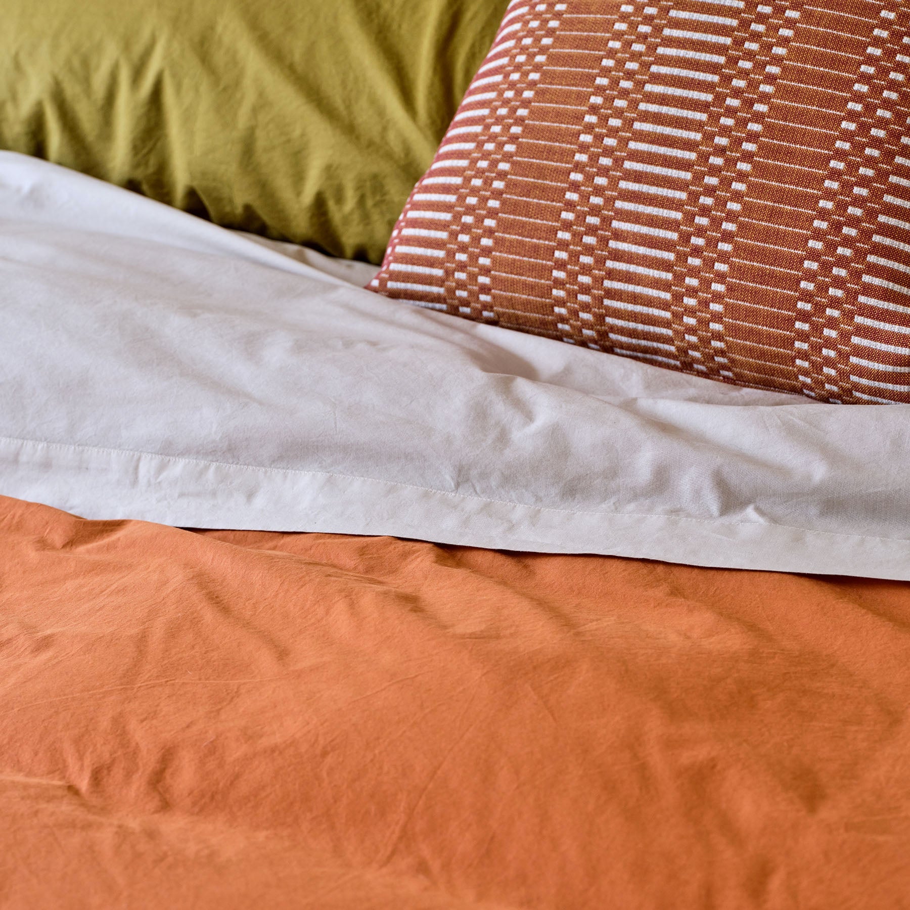 Percale Cotton Pillowcase in Cameo Pink (Set of 2)